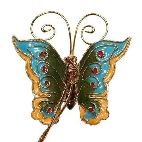 Schmetterling, Deko, Cloisonne Emaille, 0423 - zum Schließen ins Bild klicken